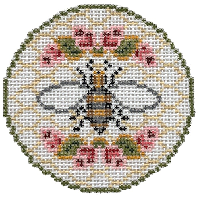 Bee on 18 mesh Painted Canvas CanvasWorks - 1