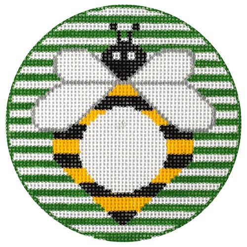 Bee Round (RD) Painted Canvas Rachel Donley - 1