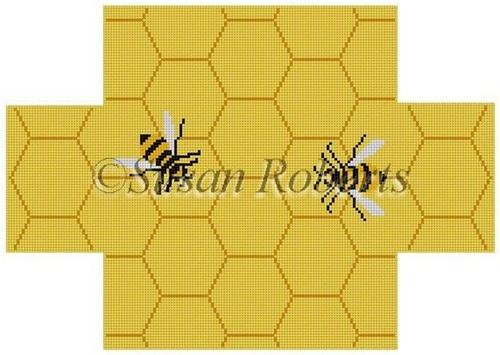 Beehive Brick Cover Painted Canvas Susan Roberts Needlepoint Designs, Inc. - 1