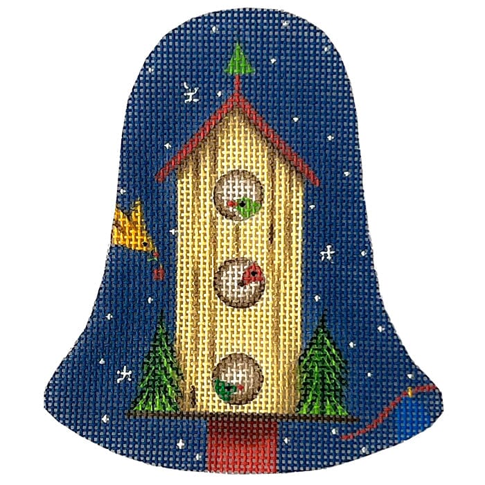 Bell Shape Birdhouse CBK Painted Canvas CBK Needlepoint Collections