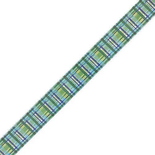 Belt Madras Single Pattern Blue Painted Canvas Kate Dickerson Needlepoint Collections - 1