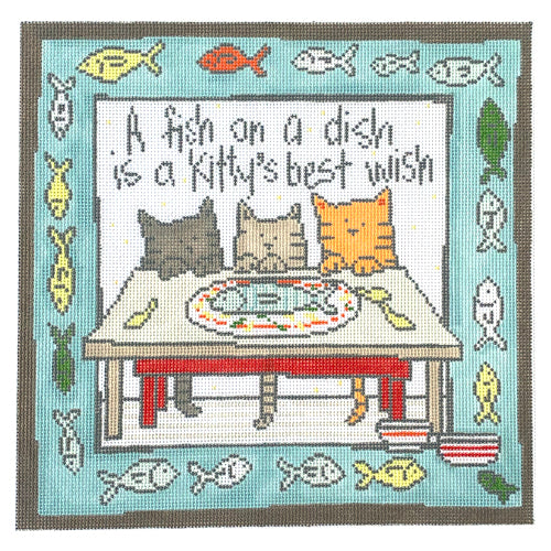 Best Wish on 18 Painted Canvas Pippin