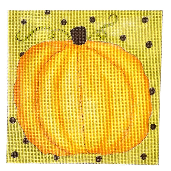 Big Fat Pumpkin Painted Canvas ditto! Needle Point Works - 1