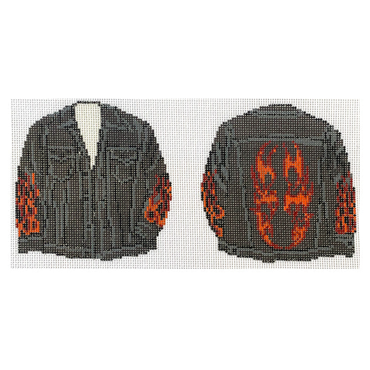 Biker Jacket Painted Canvas Petite Sweets - 1