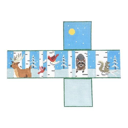 Birch Tree Neighbor Painted Canvas Susan Roberts Needlepoint Designs, Inc. - 1