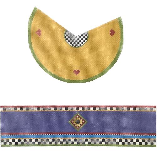 Bird House Hinged Box with Hardware Painted Canvas Funda Scully - 1