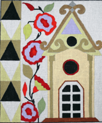 Birdhouse 2 Painted Canvas Melissa Prince Designs - 1