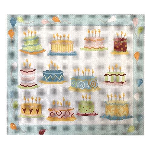 Birthday Cakes Painted Canvas Pippin - 1