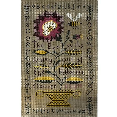 Bitter Flower Sampler Painted Canvas Birds of a Feather - 1