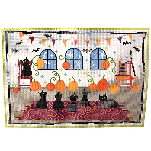 Black Cats (Pippin) Painted Canvas Pippin - 1