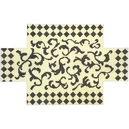 Black/Cream Brick Cover Painted Canvas Colors of Praise - 1