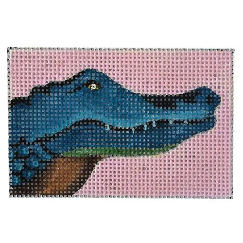 Blue Alligator Painted Canvas Colors of Praise - 1