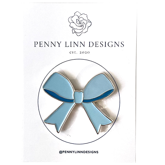 Blue Bow Needleminder Accessories Penny Linn Designs - 1