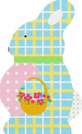 Blue Bunny Painted Canvas Melissa Shirley Designs - 1