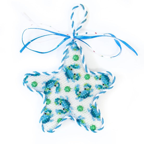 Blue Crabs on White Starfish Kit Kits Associated Talents