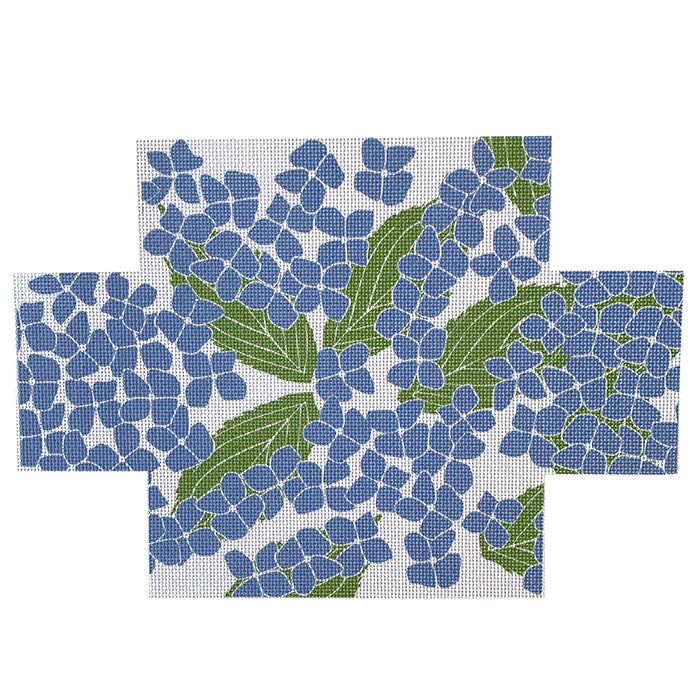 Blue Hydrangea Brick Cover Painted Canvas All About Stitching/The Collection Design - 1