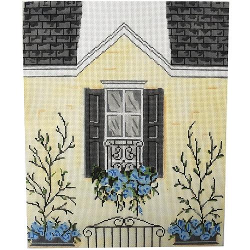 Blue Hydrangeas Painted Canvas Tina Griffin Designs - 1