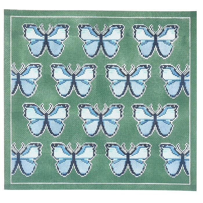 Blue Morfo Butterfly Painted Canvas KCN Designers - 1