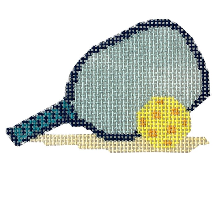 Blue Pickleball Paddle Painted Canvas Morgan Julia Designs - 1