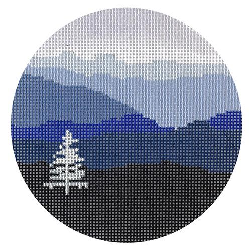 Blue Ridge Christmas Painted Canvas Blue Ridge Stitchery - 1