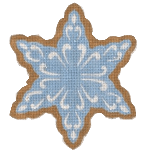 Blue Snowflake Painted Canvas Pepperberry Designs - 1