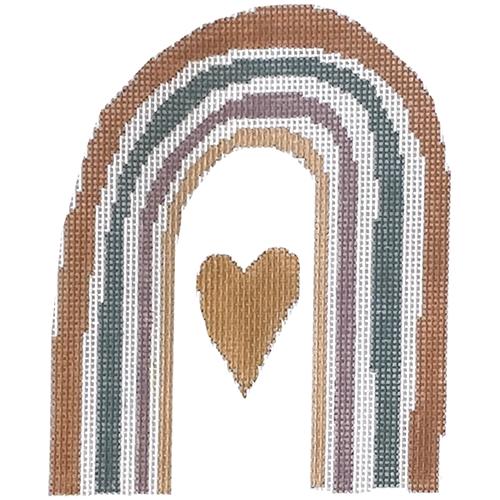 Boho Rainbow Painted Canvas Hello Tess