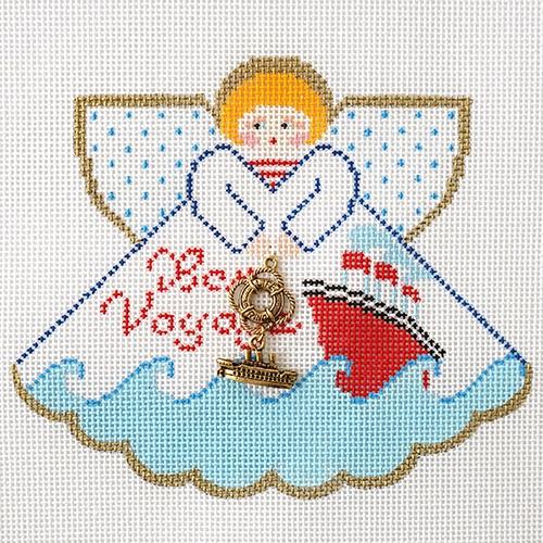 Bon Voyage Angel Painted Canvas Painted Pony Designs - 1