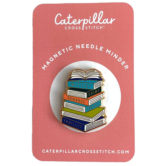 Books Magnetic Needle Minder by Caterpillar Cross Stitch