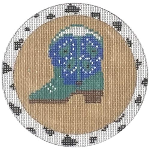 Boot 3" Round #2 Painted Canvas Funda Scully - 1