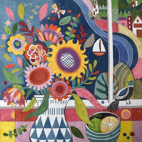Bouquet by the Bay Painted Canvas Love You More - 1