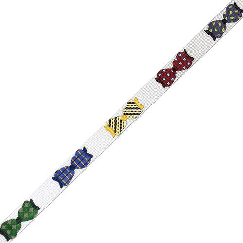 Bow Ties Belt Painted Canvas The Meredith Collection