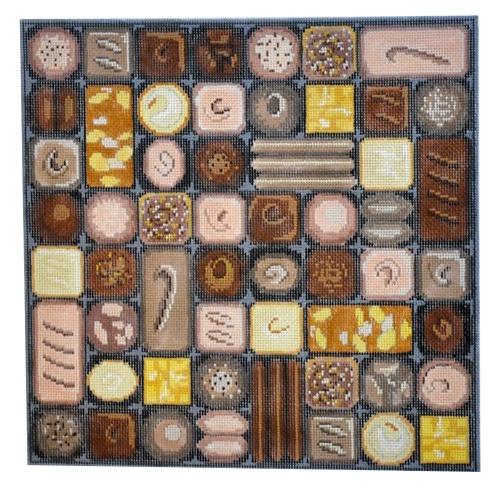 Box of Chocolates Painted Canvas Susan Roberts Needlepoint Designs, Inc.