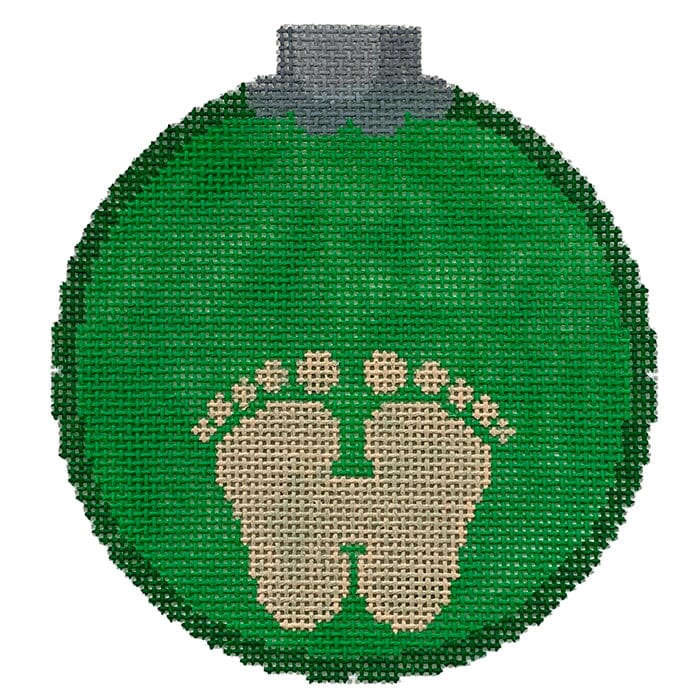 Boy's First Christmas Green Painted Canvas CanvasWorks - 1