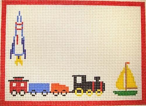 Boy's Room, Toys Sign Painted Canvas Susan Roberts Needlepoint Designs, Inc.