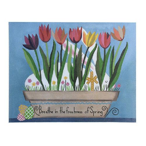 Breathe in Spring Painted Canvas Ewe & Eye - 1