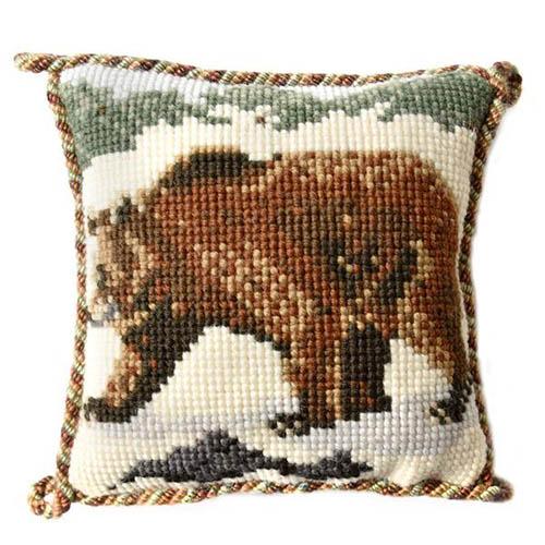 Brown Bear Needlepoint Kit Kits Elizabeth Bradley Design