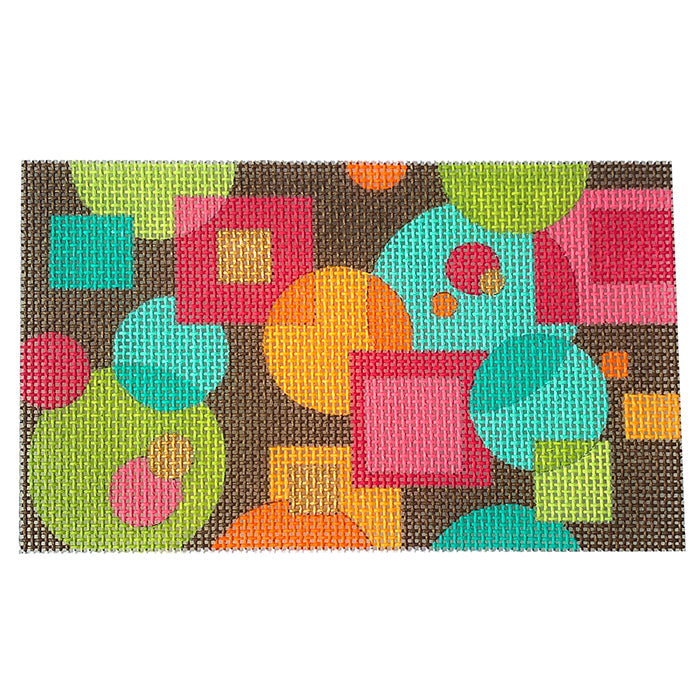 Bubbles and Boxes Insert Painted Canvas Eye Candy Needleart - 1