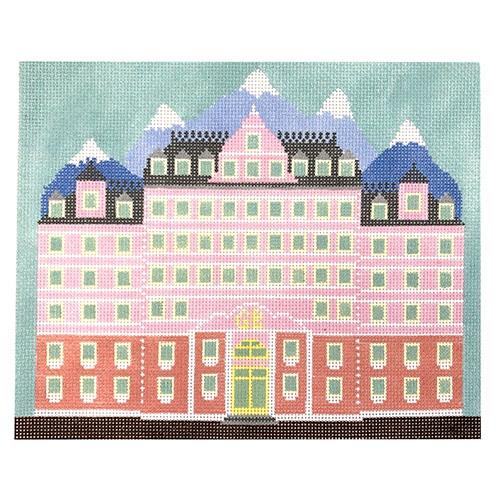 Budapest Hotel Painted Canvas Morgan Julia Designs - 1