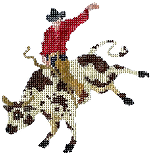 Bull Rider Painted Canvas PIP & Roo - 1