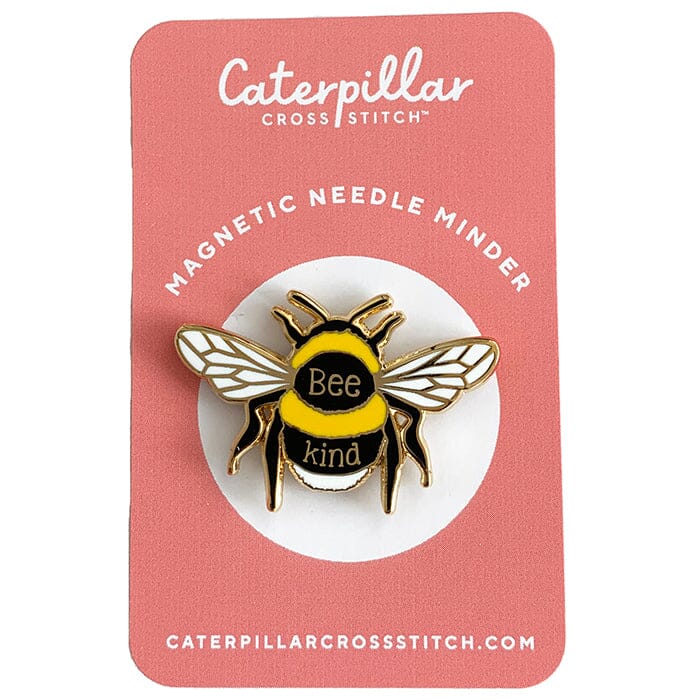 Bumblebee Enamel Needleminder Accessories Caterpillar Cross - 1