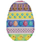 Bunnies/Eggs/Chicks Horizontal Striped Egg Painted Canvas Associated Talents 