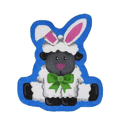 Bunny Lamb Painted Canvas Pepperberry Designs - 1