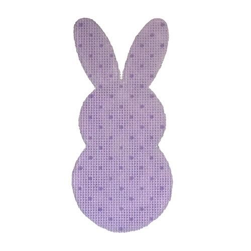 Bunny Tails Lavender with Stitch Guide Painted Canvas Danji Designs - 1