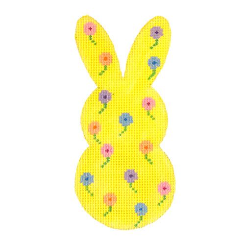 Bunny Tails Yellow with Stitch Guide Painted Canvas Danji Designs - 1