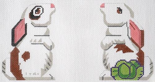 Bunny Two Sided Painted Canvas Labors of Love Needlepoint - 1