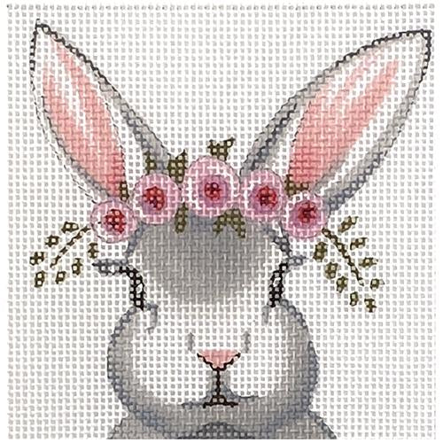 Bunny with Floral Crown Insert Painted Canvas Colors of Praise - 1
