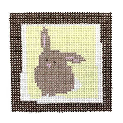 Bunny Yellow Background Painted Canvas Pippin - 1