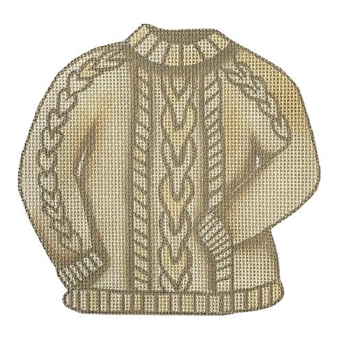 Cable Knit Sweater Painted Canvas All About Stitching/The Collection Design