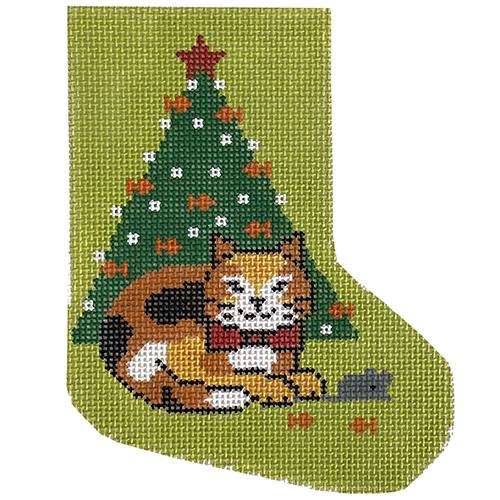 Calico Cat Painted Canvas Lee's Needle Art Inc.