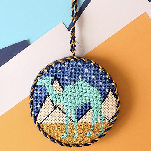 Camel (PEW) Painted Canvas Pewter & Pine